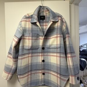 Rails blue Connie plaid Shacket - size m - great condition rarely worn!!